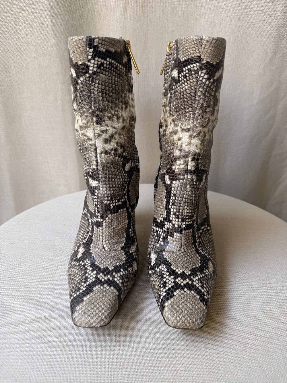 Python-Print High Ankle Boot in Grey - Picture 5 of 6
